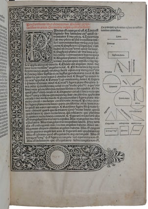 Item #6135 Elementa geometriae. [Translated from the Arabic by Adelard of Bath (c. 1080-c. 1152)....