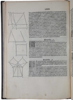Elementa geometriae. [Translated from the Arabic by Adelard of Bath (c. 1080-c. 1152). Edited by Giovanni Campano da Novara (1220-96).]
