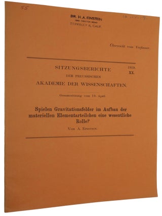 Item #6166 Spielen Gravitationsfelder im Aufbau der materiellen Elementarteilchen eine...