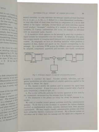‘A Mathematical Theory of Communication,’ pp. 379-423 in Bell System Technical Journal, Vol. 27, No. 3, July, 1948 and pp. 623-656 in ibid., No. 4, October, 1948.