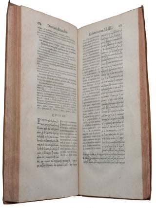 Diophanti Alexandrini Arithmeticorum libri sex, et De numeris multangulis liber unus. Nunc primùm Graecè & Latinè editi, atque absolutissimis Commentariis illustrati. Auctore Claudio Gaspare Bacheto Meziriaco Sebusiano, V.C.