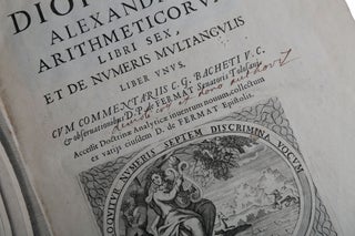 Diophanti Alexandrini Arithmeticorum libri sex, et De numeris multangulis liber unus. Cum commentariis C. G. Bacheti V. C. & observationibus D. P. de Fermat Senatoris Tolosani. Accessit Doctrinae Analyticae inventum novum, collectum ex variis eiusdem D. de Fermat Epistolis.