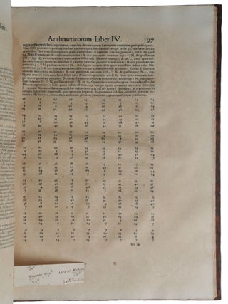 Diophanti Alexandrini Arithmeticorum libri sex, et De numeris multangulis liber unus. Cum commentariis C. G. Bacheti V. C. & observationibus D. P. de Fermat Senatoris Tolosani. Accessit Doctrinae Analyticae inventum novum, collectum ex variis eiusdem D. de Fermat Epistolis.