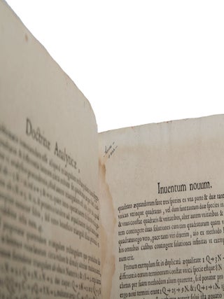 Diophanti Alexandrini Arithmeticorum libri sex, et De numeris multangulis liber unus. Cum commentariis C. G. Bacheti V. C. & observationibus D. P. de Fermat Senatoris Tolosani. Accessit Doctrinae Analyticae inventum novum, collectum ex variis eiusdem D. de Fermat Epistolis.