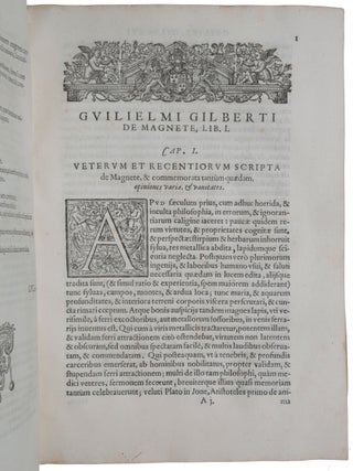 De magnete, magneticisque corporibus, et de mango magnete tellure; Physiologia nova, plurimis & argumentis, & experimentis demonstrate.