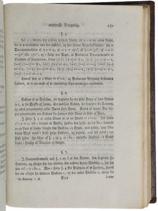 Om Directionens analytiske Betegning, et fors&oslash;g, anvendt fornemmelig til plane og sph&aelig;riske Polygoners Opl&oslash;sning [Read 10 March 1797], pp. 469-518 and 3 folded engraved plates in: Nye Samling af det Kongelige Danske Videnskabernes Selskabs Skrifter, Vol. V.