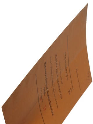 Hamiltonsches Prinzip und allgemeine Relativitätstheorie. Author’s presentation offprint (“Überreicht vom Verfasser”) from Sitzungsberichte der Preussichen Akademie der Wissenschaften Phys.-Math. Klasse XLII, 1916.