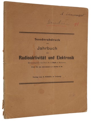 Item #6410 Über das Relativitätprinzip und die aus demselben gezogenen Folgerungen [On the...