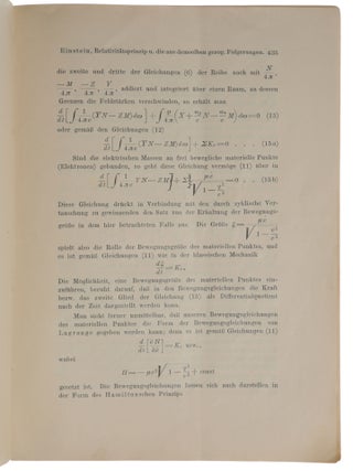 &Uuml;ber das Relativit&auml;tprinzip und die aus demselben gezogenen Folgerungen [On the relativity principle and the conclusions drawn from it]. Offprint from: Jahrbuch der Radioaktivit&auml;t und Elektronik, Band 4, Heft 16.