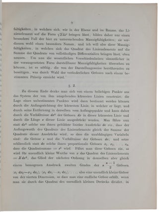 &Uuml;ber die Hypothesen, welche der Geometrie zu Grunde liegen.