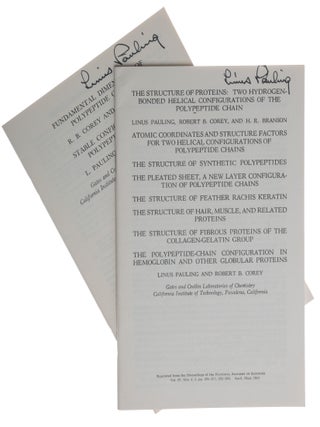 Item #6553 The structure of proteins: two hydrogen-bonded helical configurations of the...