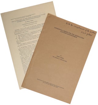 Item #6567 The Consistency of the Axiom of Choice and of the Generalized Continuum-Hypothesis....