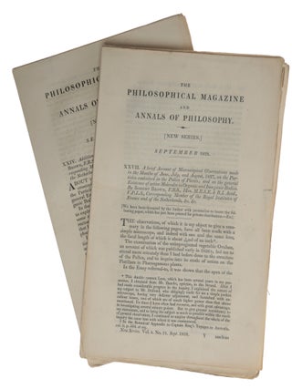 Item #6573 A Brief Account of Microscopical Observations made in the Months of June, July, and...