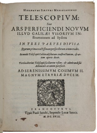 Item #6588 Telescopium: sive Ars perficiendi novum illud Galilaei visorium instrumentum ad sydera...