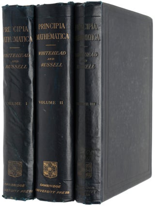 Item #6628 Principia Mathematica. Alfred North WHITEHEAD, Bertrand RUSSELL
