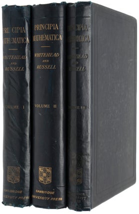 Item #6628 Principia Mathematica. Alfred North WHITEHEAD, Bertrand RUSSELL
