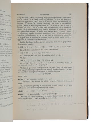 Principia Mathematica.