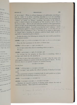 Principia Mathematica.