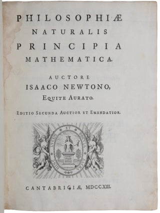 Item #6668 Philosophiae naturalis principia mathematica. Editio secunda auctior et emendatior....