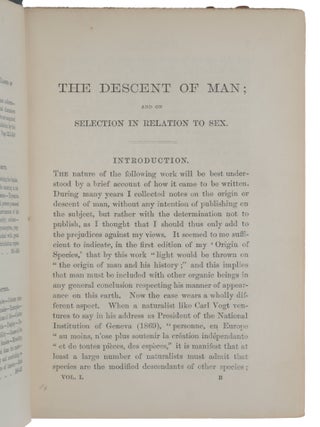 The Descent of Man, and Selection in Relation to Sex.