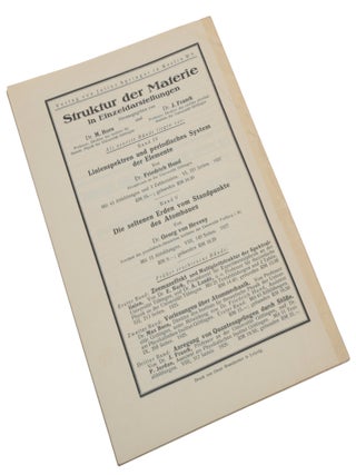 ‘Über die Grundlagen der Quantenmechanik.’ Offprint from Mathematische Annalen, Band 98, Heft 1, pp. 1-30.
