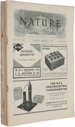 Item #6687 (1) MEITNER & FRISCH, ‘Disintegration of Uranium by Neutrons: a New Type of...
