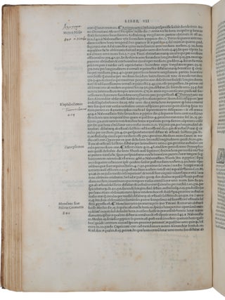 Almagestum seu magnae constructionis mathematicae opus plane divinum, latina donatum lingua ab Georgio Trapezuntio &hellip; per Lucam Gauricum Neapolit. divinae matheseos professorem egregium in alma urbe Veneta orbis regina recognitum. [Bound with:] APIAN, Peter. Introductio geographica Petri Apiani in doctissimas Verneri annotationes &hellip; cum quadrante novo Meteoroscopij loco usitatissimo. Huic accedit translatio nova primi libri Geographiae Cl. Ptolemaei translatio adiuncta &hellip; Adiuncta est epistola Io. de Regiomonte ad Reverendissimum Cardinalem Bessarionem &hellip; de utriusque arsque & vivendi rationibus de monstratura magnum opera Reverend. Petri Apiani sociogr.