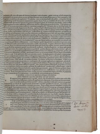Almagestum seu magnae constructionis mathematicae opus plane divinum, latina donatum lingua ab Georgio Trapezuntio &hellip; per Lucam Gauricum Neapolit. divinae matheseos professorem egregium in alma urbe Veneta orbis regina recognitum. [Bound with:] APIAN, Peter. Introductio geographica Petri Apiani in doctissimas Verneri annotationes &hellip; cum quadrante novo Meteoroscopij loco usitatissimo. Huic accedit translatio nova primi libri Geographiae Cl. Ptolemaei translatio adiuncta &hellip; Adiuncta est epistola Io. de Regiomonte ad Reverendissimum Cardinalem Bessarionem &hellip; de utriusque arsque & vivendi rationibus de monstratura magnum opera Reverend. Petri Apiani sociogr.