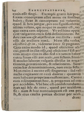 Exercitationes philosophicæ quibus universa fere discutitur philosophia theoretica, et plurima ac præcipua Peripateticorum dogmata evertuntur … cum gemino indice.
